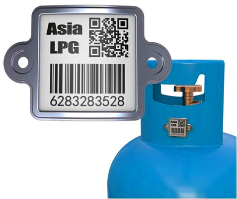 LPGは無線データベースと追跡するメタル・セラミックQrコード資産にガスを供給する