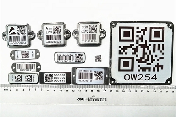 反紫外線LPGシリンダー バーコードの金属の札の損傷の抵抗