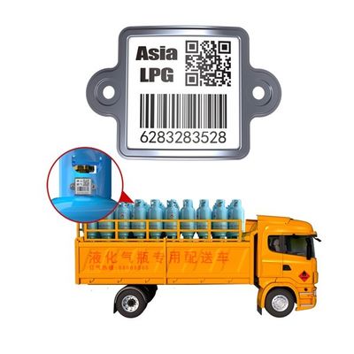 高温度- LPGシリンダー追跡のための抵抗UID QRのバーコード