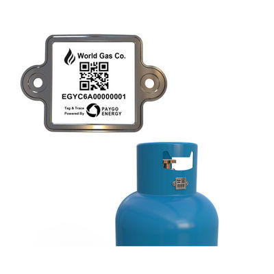 QRのバーコードの札が付いているシリンダー デジタル アイデンティティの同一証明は反紫外線と分類する