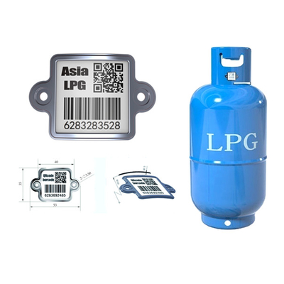 LPG追跡可能シリンダー バーコードの耐食性QRの資産のラベル