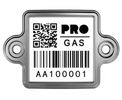 QRコード304鋼鉄艶出しLPGのガスの追跡の防水
